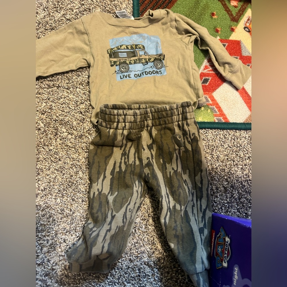 6m Carhartt baby boy set camo